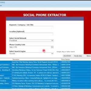 Social Phone Extrator